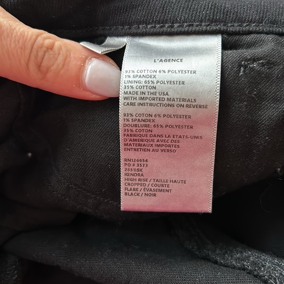 L'agence Kendra Crop Flare Jeans - Picture 3 of 7